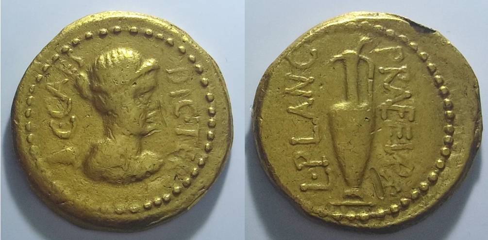 Numizmatika - Julius Caesar arany aureus
